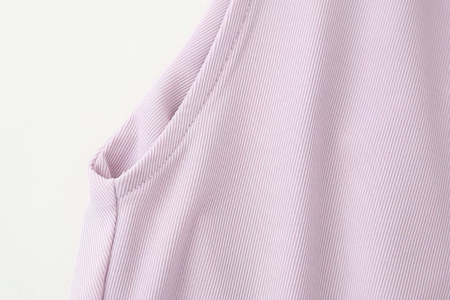 Pleated Draped Collar Sleeveless Top