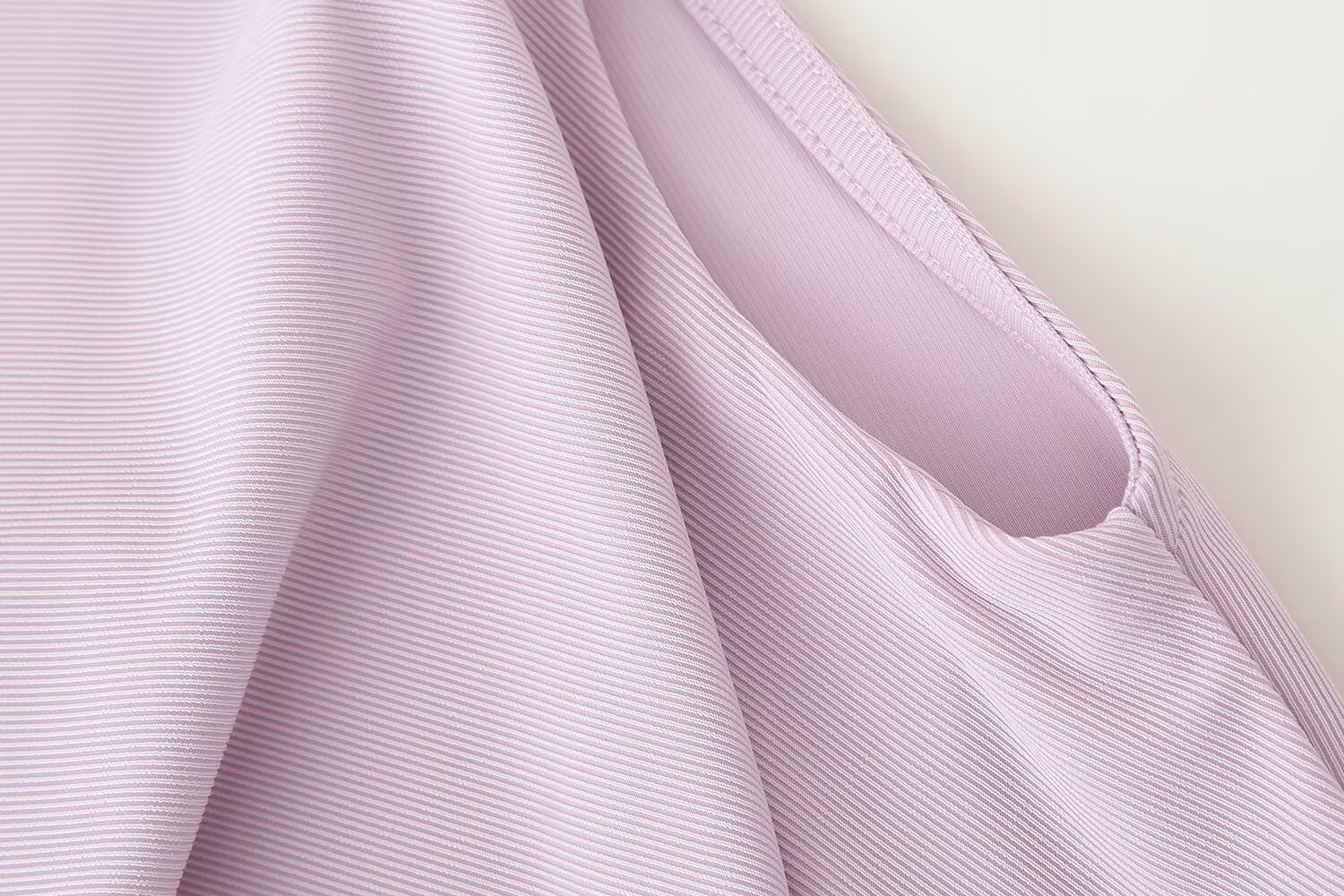 Pleated Draped Collar Sleeveless Top