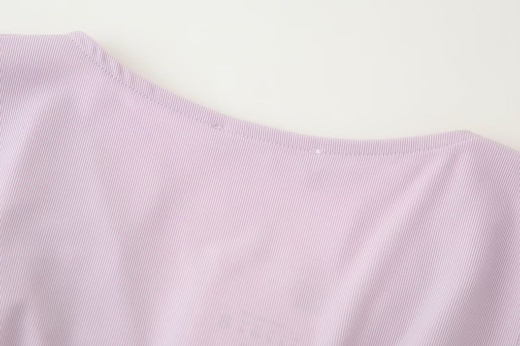 Pleated Draped Collar Sleeveless Top