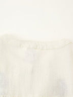 Women's Lace Embroidered Pullover Round Neck Long Sleeves Shirt