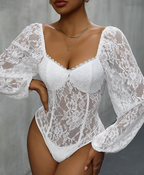 Women's Women’s Lace Detail Sweetheart Neck Jumpsuit
