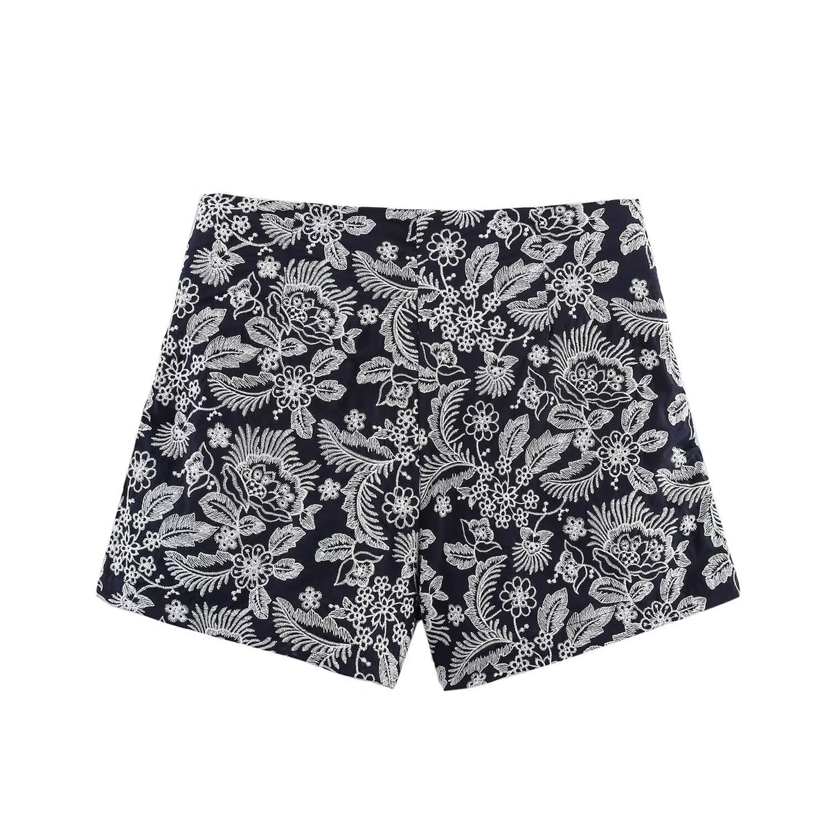 Summer Embroidered Bow Tie Culottes Skirt