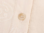 Embroidered Collared Belted Sleeveless A-Line Mini Dress
