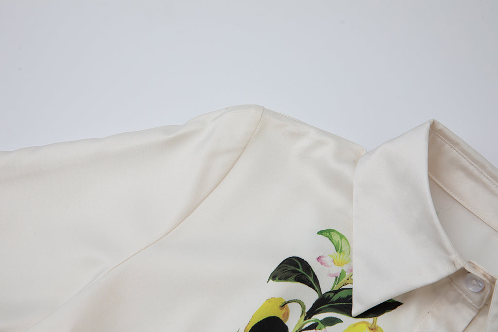 Women's 's Leaf Print A-Line Dress