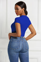 Solid Color Fitted Base Layer Top