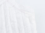 Women's Bow Detail Tulle V-Neck Crop Top