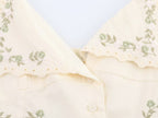 Women's Summer Women Clothing Embroidered Poplin Cotton V Neck Strap Top
