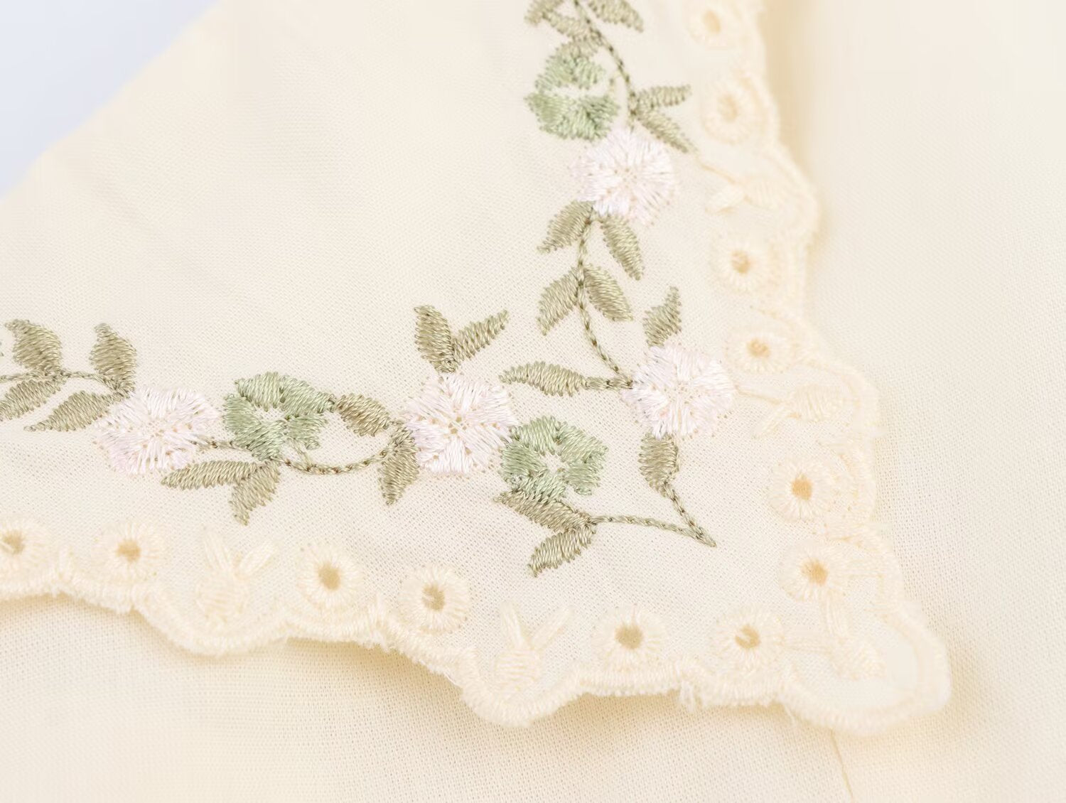 Women's Summer Women Clothing Embroidered Poplin Cotton V Neck Strap Top