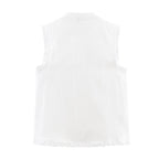 Women's Summer Women Clothing Vertical Lace Romantic Sleeveless Top