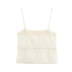 Bow Detail Embroidered Tube Top