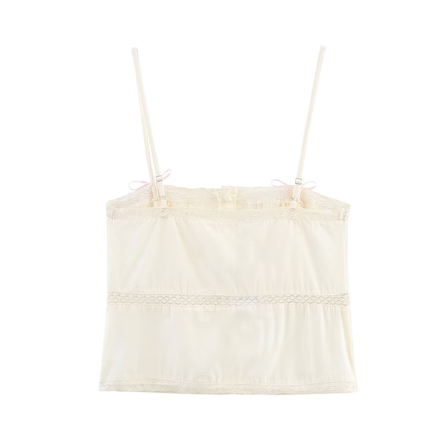 Bow Detail Embroidered Tube Top