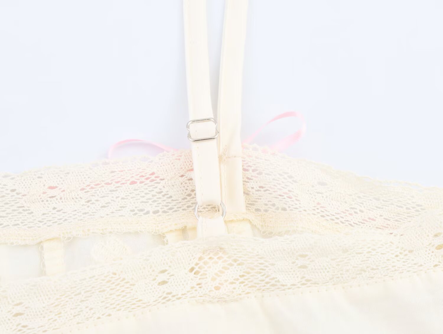 Bow Detail Embroidered Tube Top