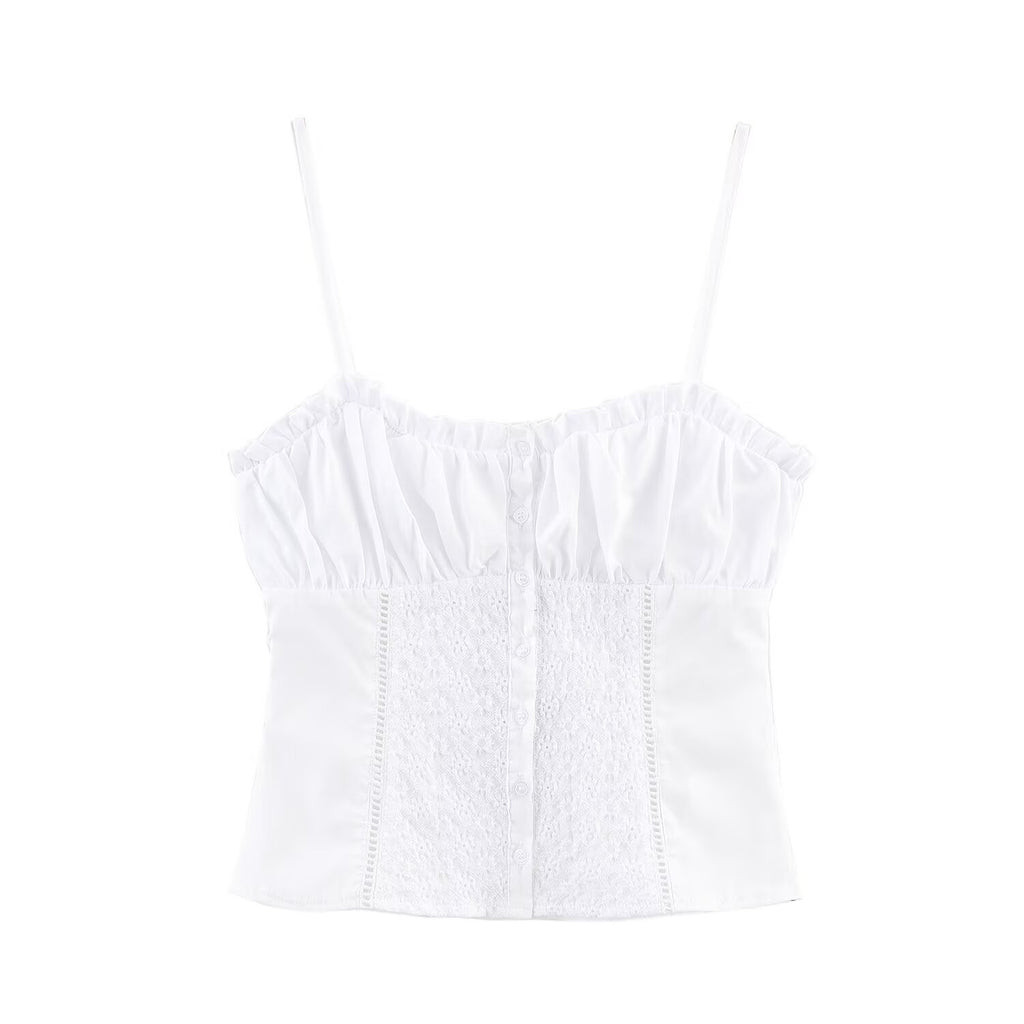 Women's Autumn Women Clothing French Design Embroidered Top