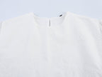 Women's Embroidered Bow Detail Crew Neck Top
