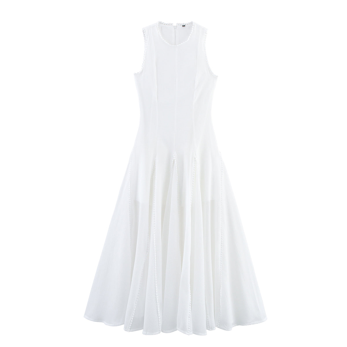 Women's Sleeveless Crew-Neck Maxi Dress