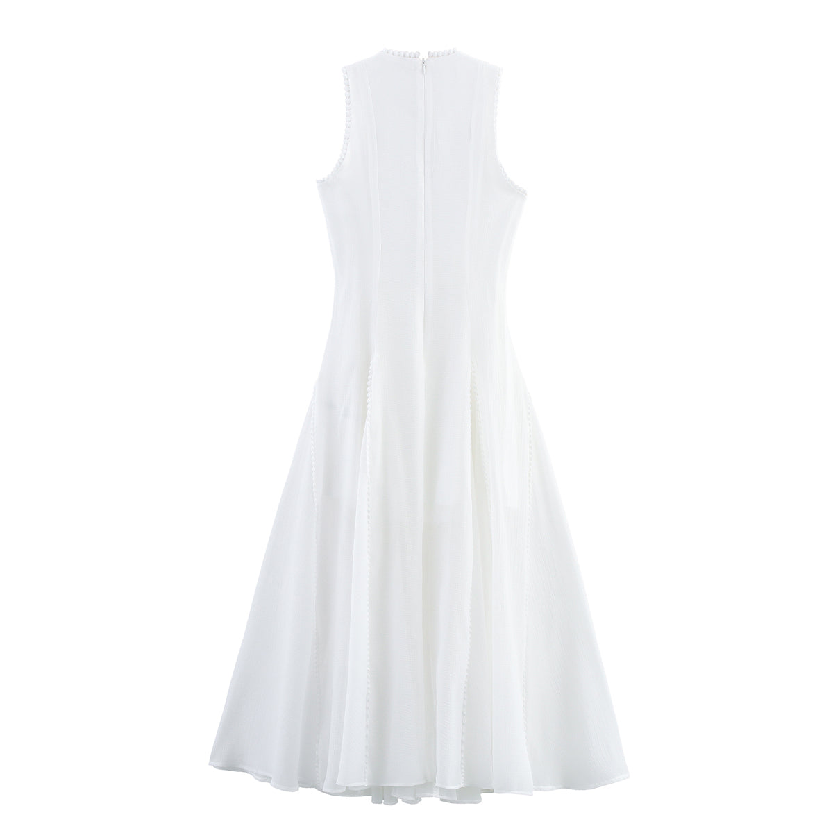 Women's Sleeveless Crew-Neck Maxi Dress