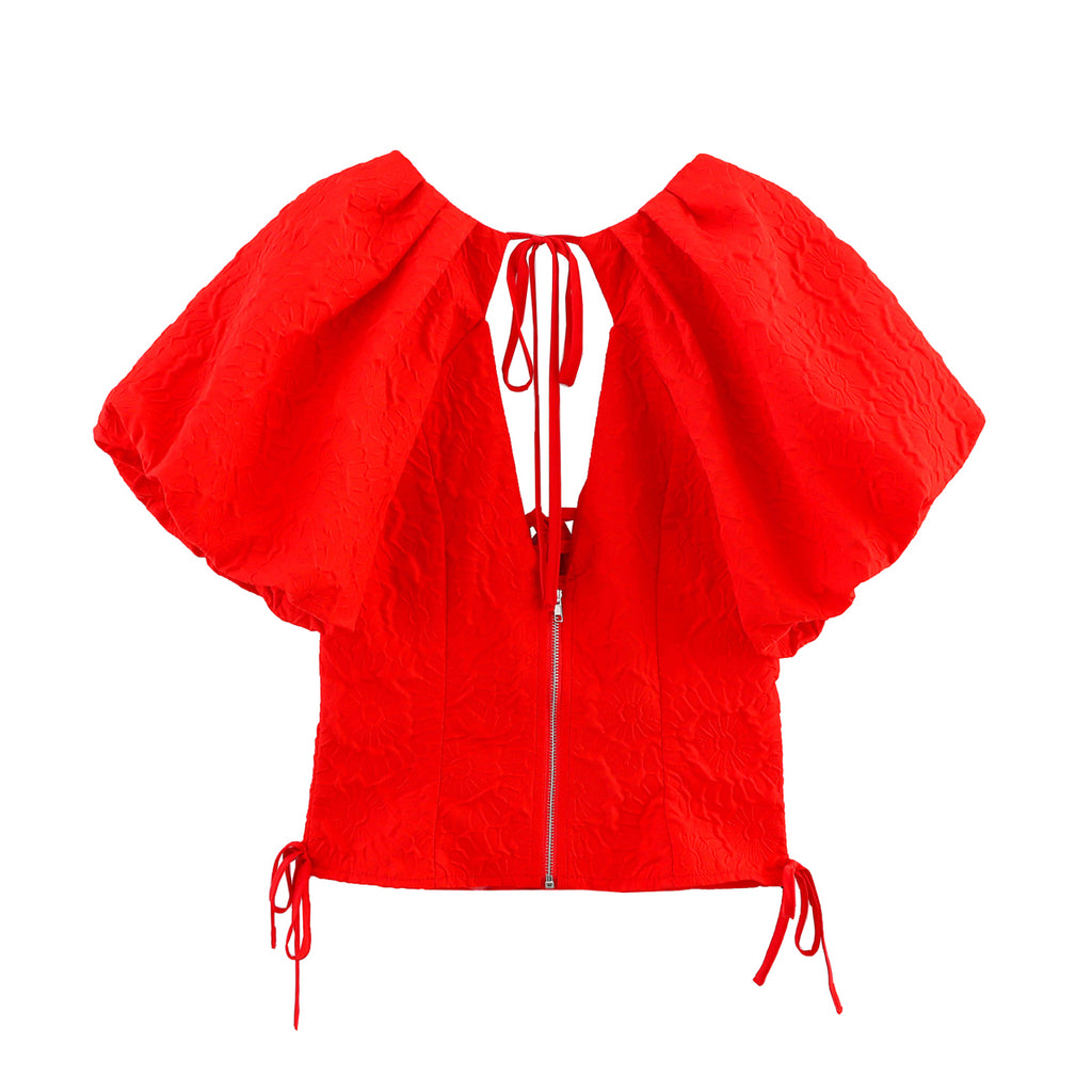 Women's Puff-Sleeve Top