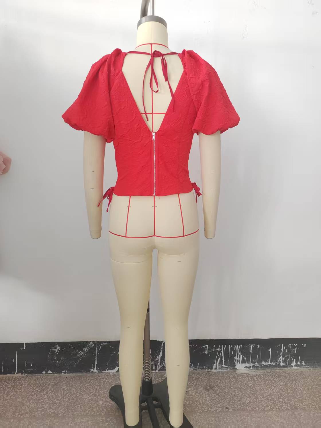 Women's Puff-Sleeve Top