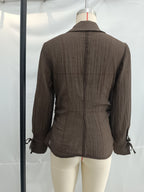 Women's Women Clothing Summer All Matching Slim Fit Bow Semi Transparent Shirt