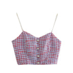 Women's Artificial Pearl Suspender Top and Skirt Two-Piece Set
