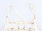 Women Clothing Floral Embroidery Short Camisole Top Small Vest