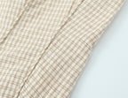 Women's Summer French Retro Plaid Vest and Skirt Two-Piece Set