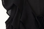 Women's French Design Laminated Decoration Shirt Laminated Decoration Culottes