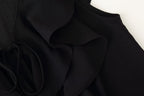 Women's French Design Laminated Decoration Shirt Laminated Decoration Culottes