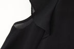 Women's French Design Laminated Decoration Shirt Laminated Decoration Culottes