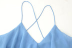 Women's Halter Ruffle Backless Dress