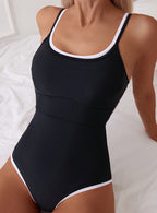 Solid Color One-piece Swimwear