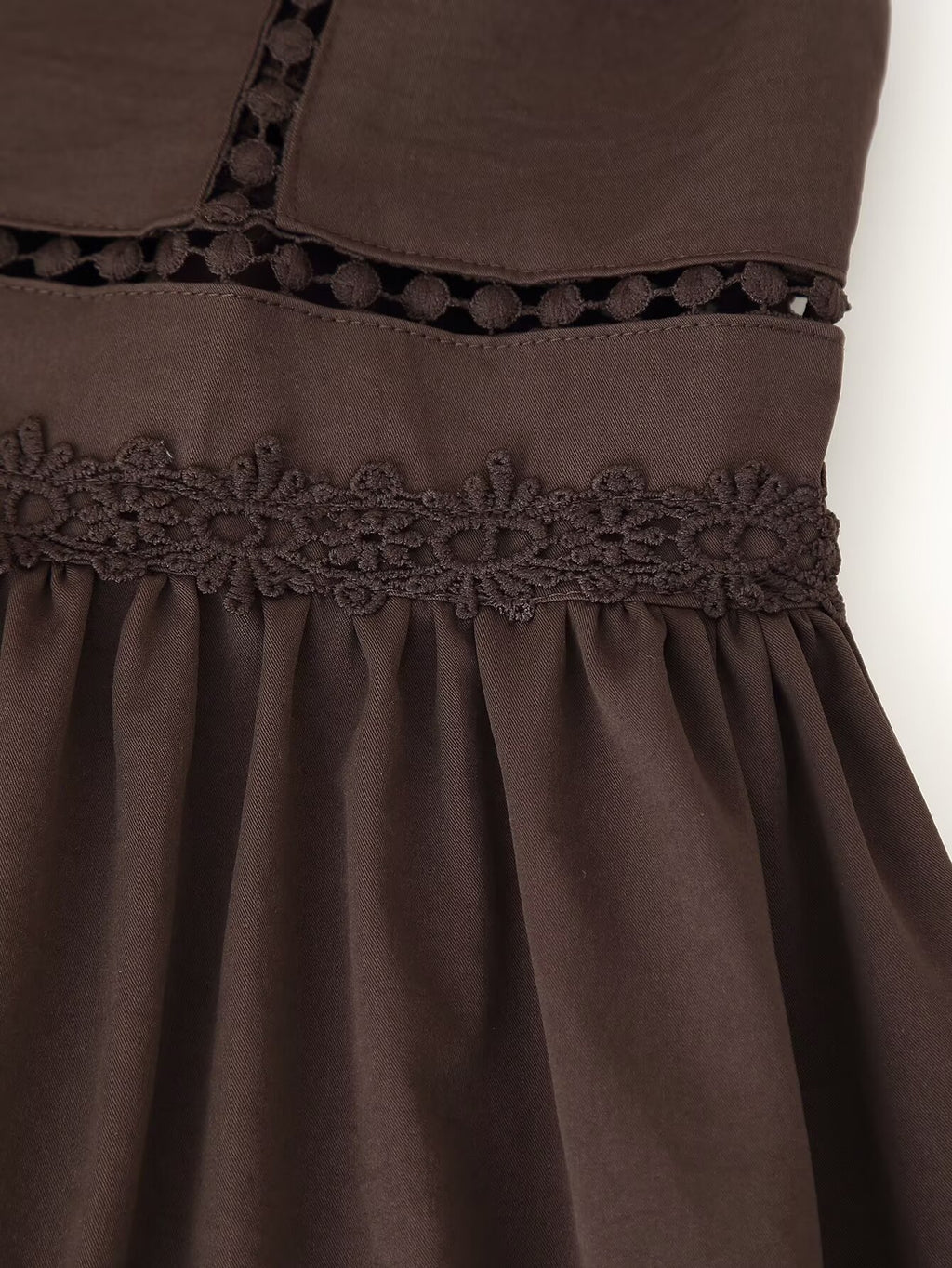 Lace Button Cutout Maxi Dress