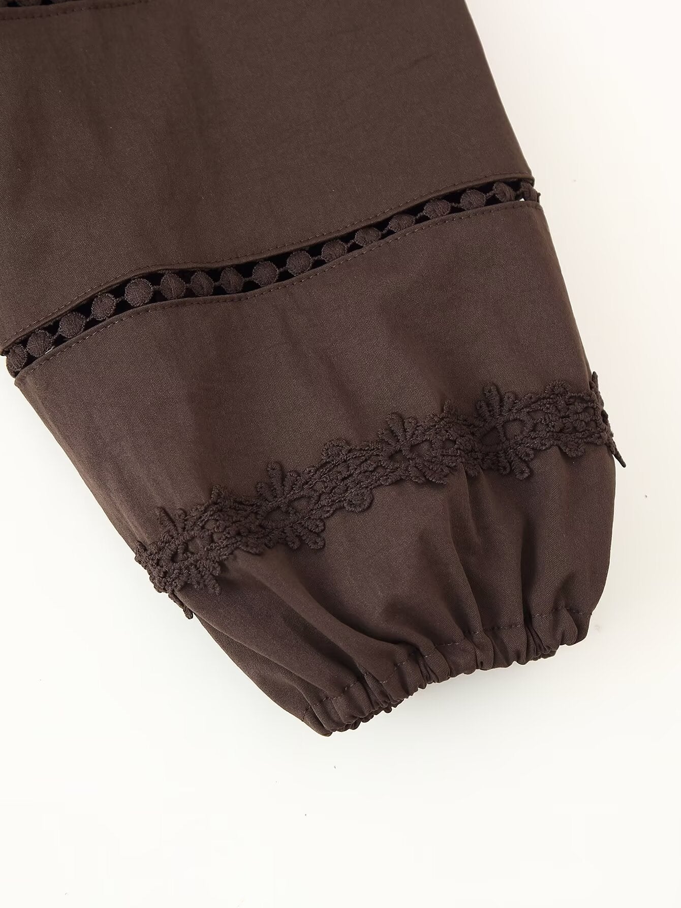 Lace Button Cutout Maxi Dress