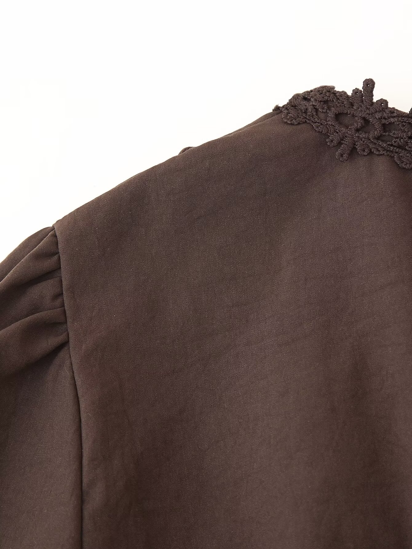Lace Button Cutout Maxi Dress