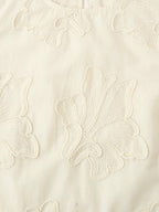 Summer Casual Sleeveless Embroidered Top Set