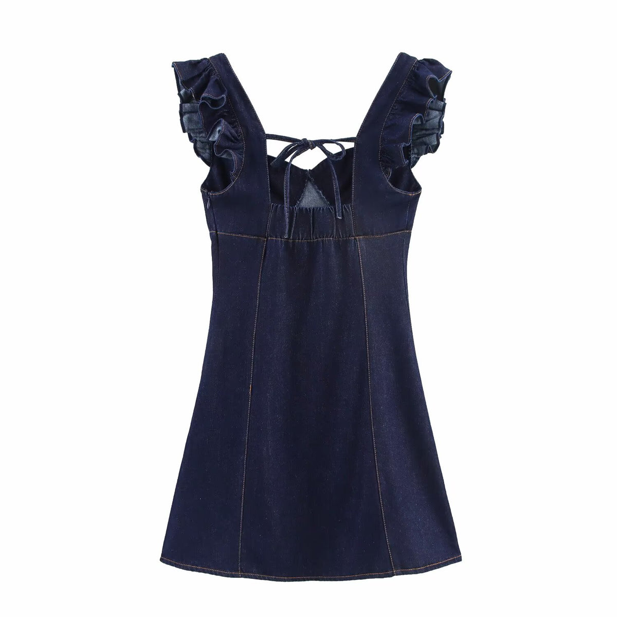 Women's Wash Denim Flying Sleeves Design Vest