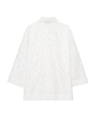 Women's Collared Tassel Long Sleeve Shirt