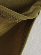 Women's Asymmetric Ruched Split Mock Neck Top