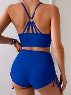 Solid Color Tankini Swimwear