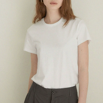 Women's Cotton Linen Blend Short Sleeve T-Shirt