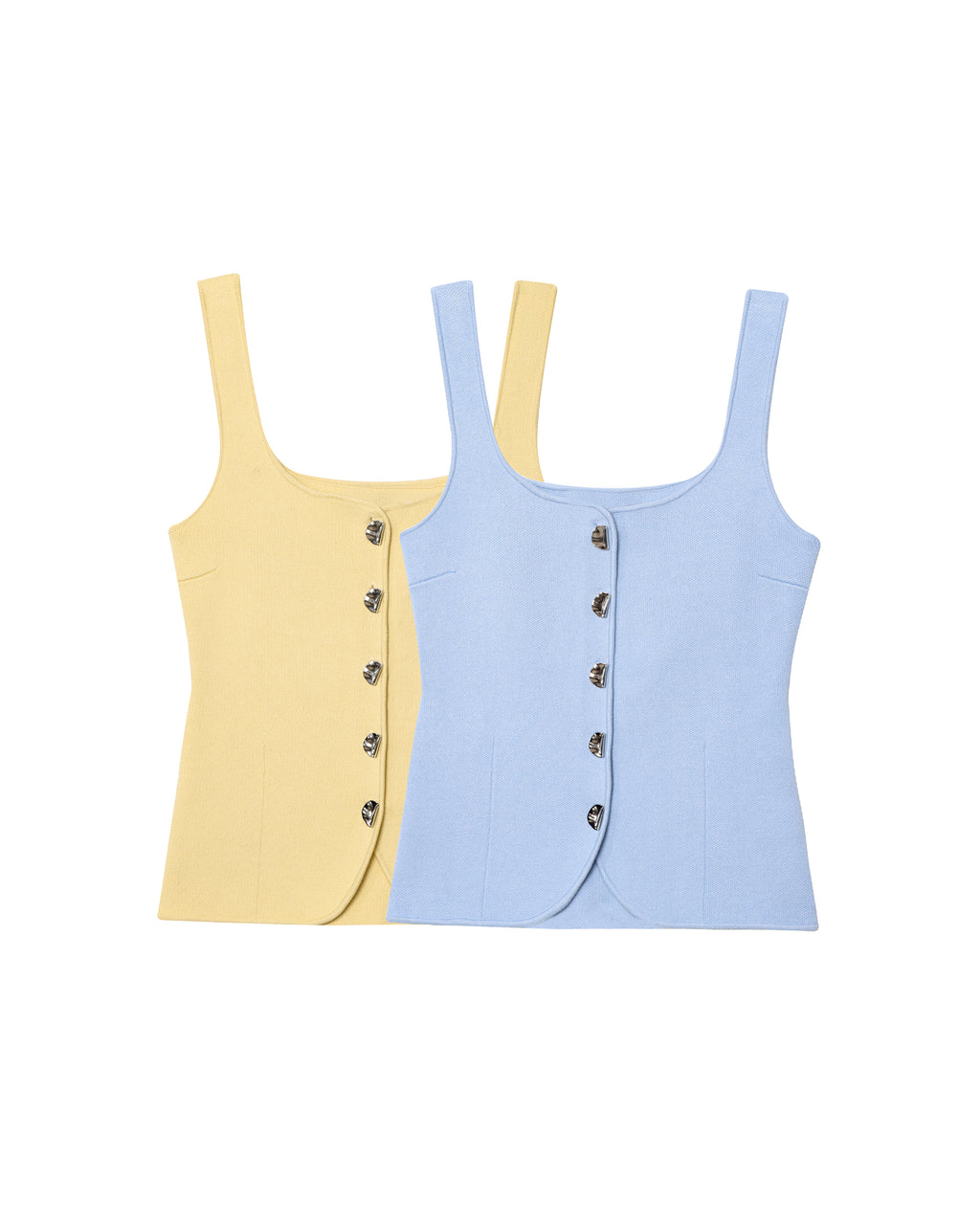 Women's Square Neck Button Knit Camisole
