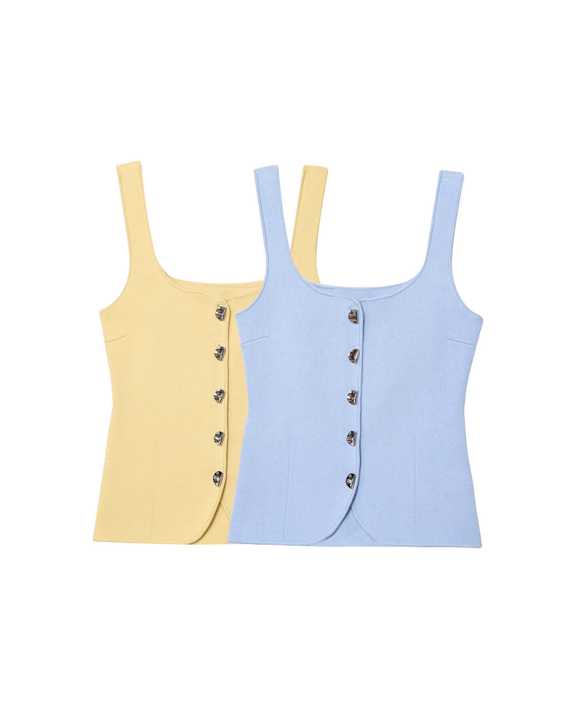 Women's Square Neck Button Knit Camisole