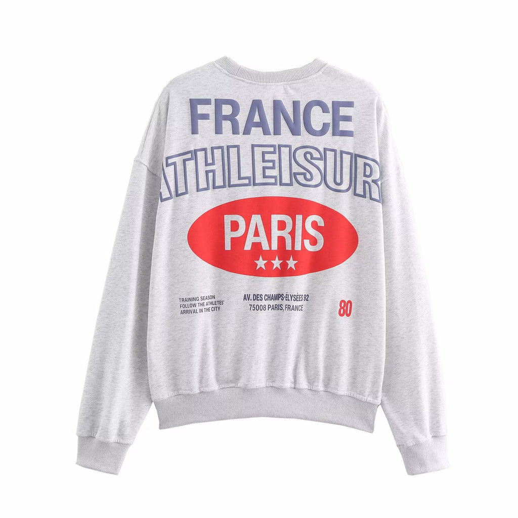 Autumn Convex Printed Sweater Casual Shorts