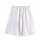 Autumn Convex Printed Sweater Casual Shorts