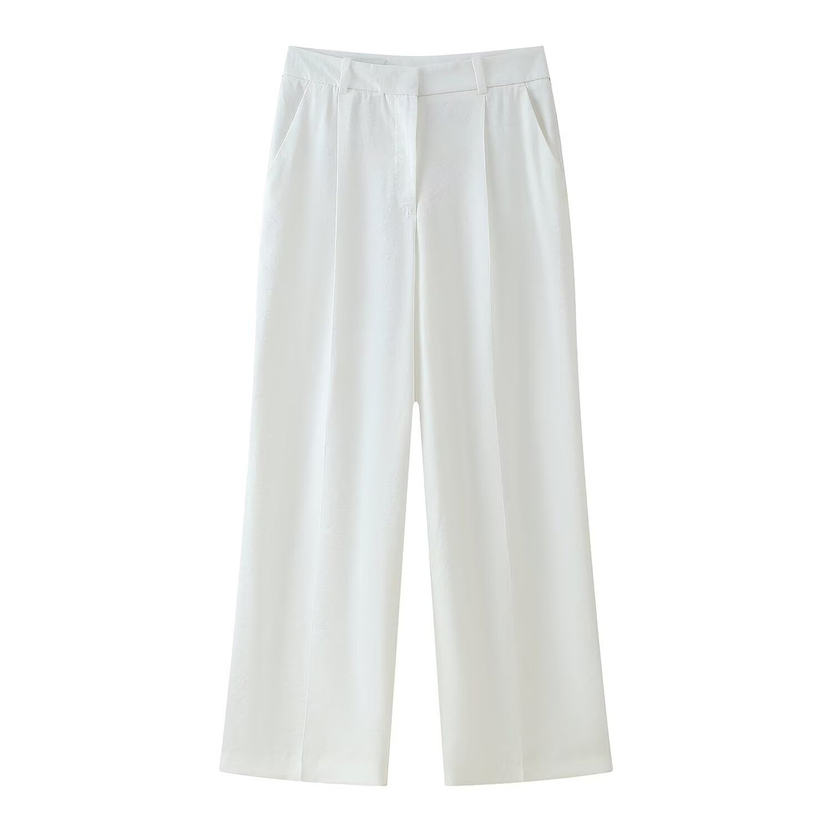 Women's Bow Tie Hanging Collar Vest Pleated Wide Leg Pants Sets