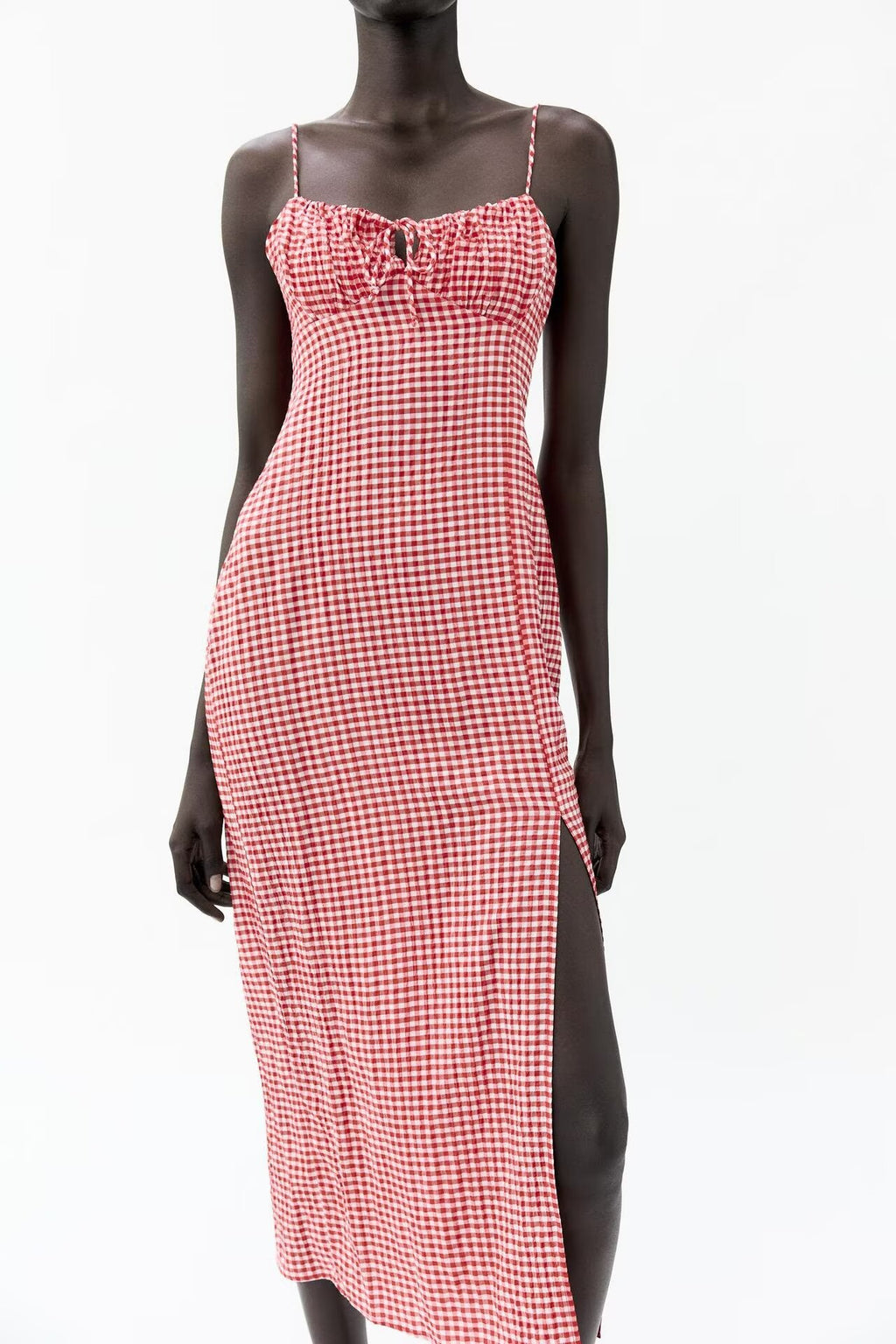 Women's Sleeveless Check Dress