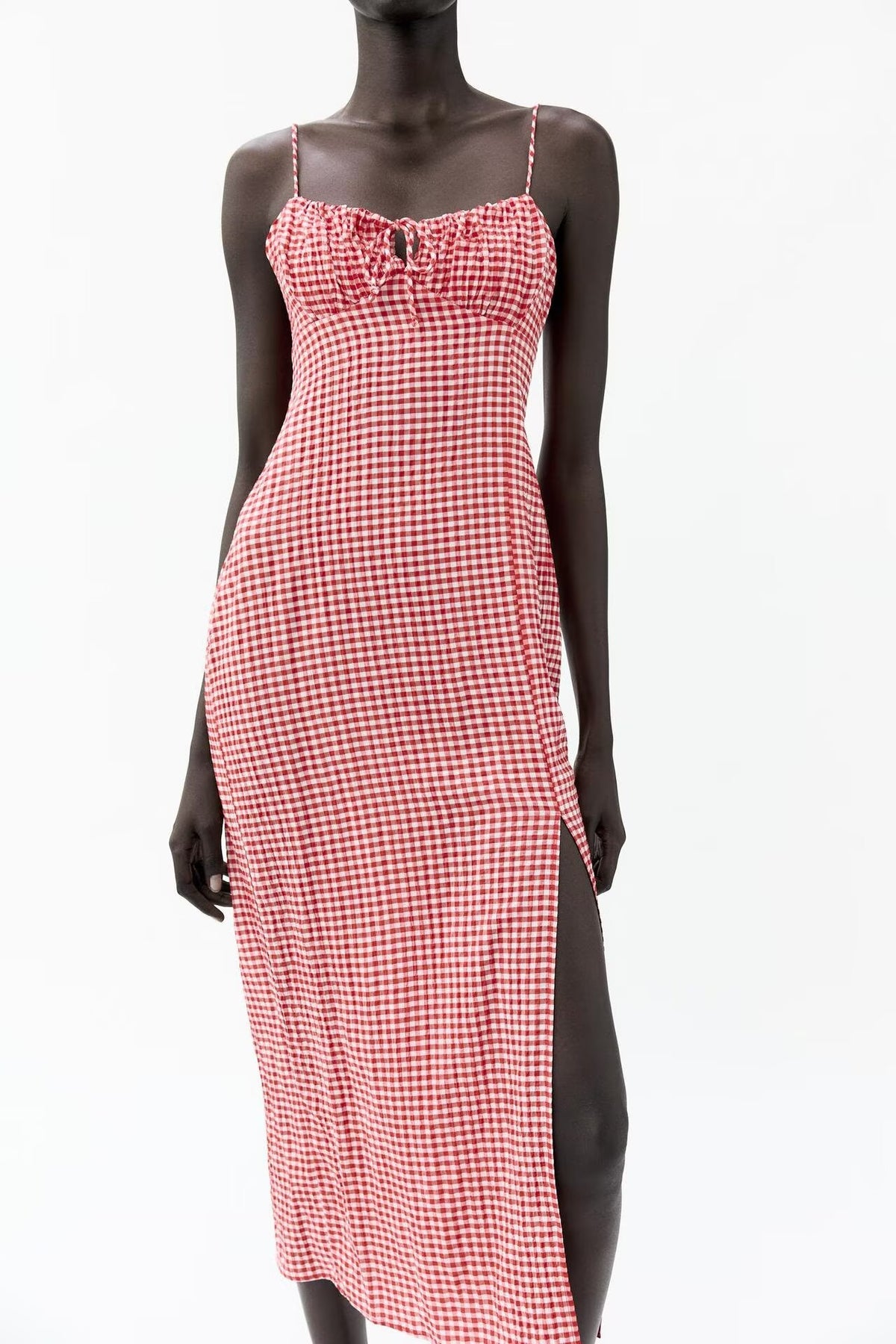 Women's Sleeveless Check Dress