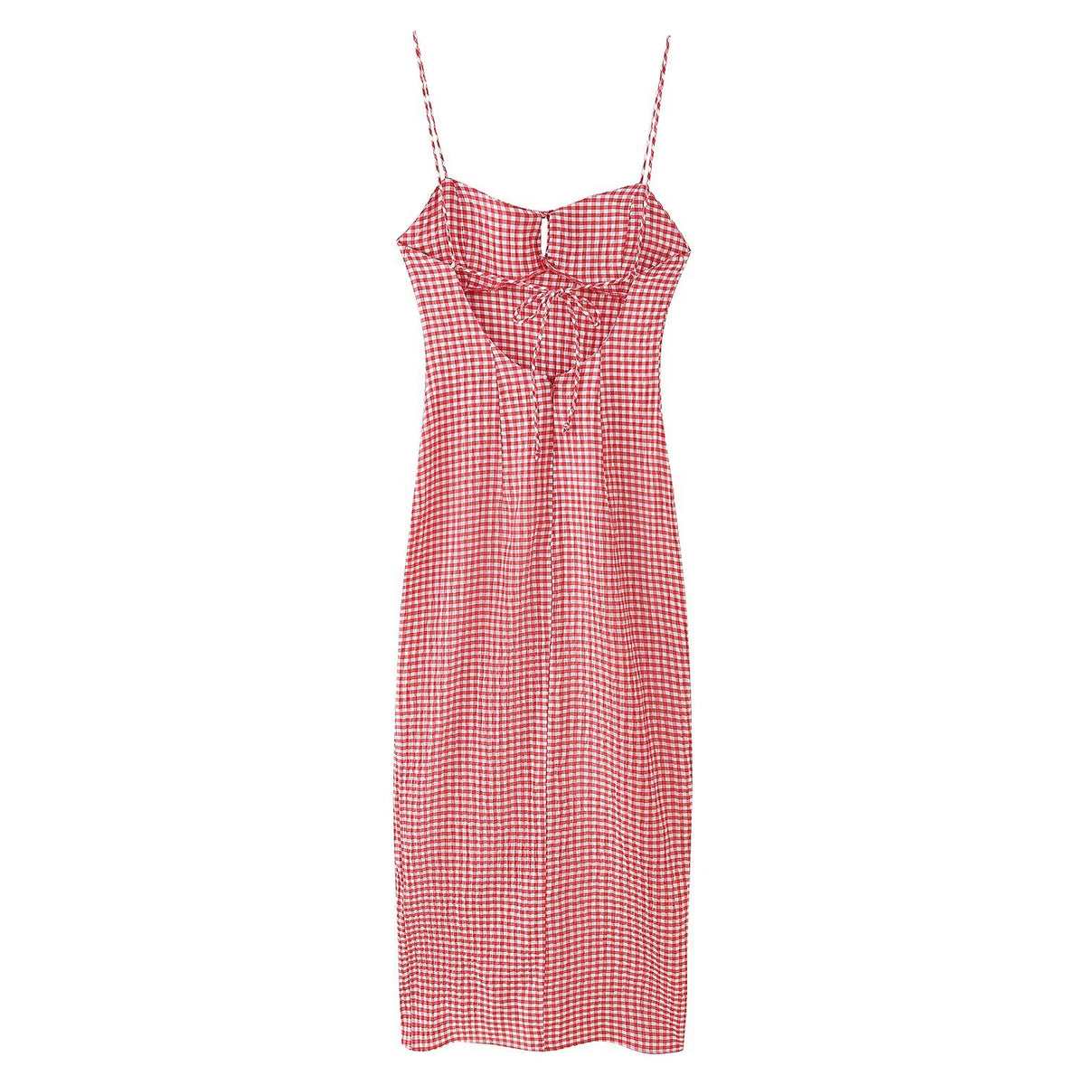 Women's Sleeveless Check Dress