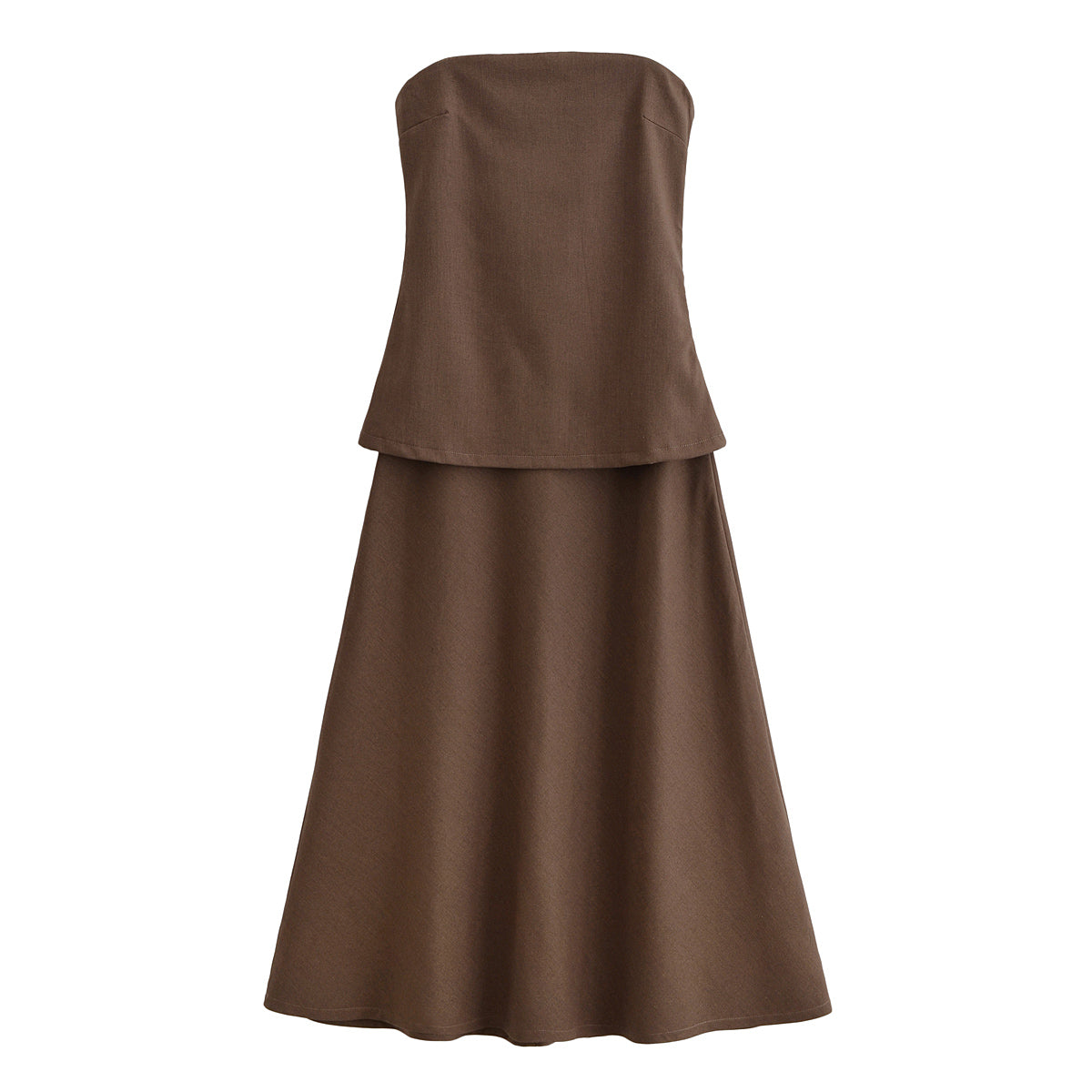 One-Shoulder Strapless Dress
