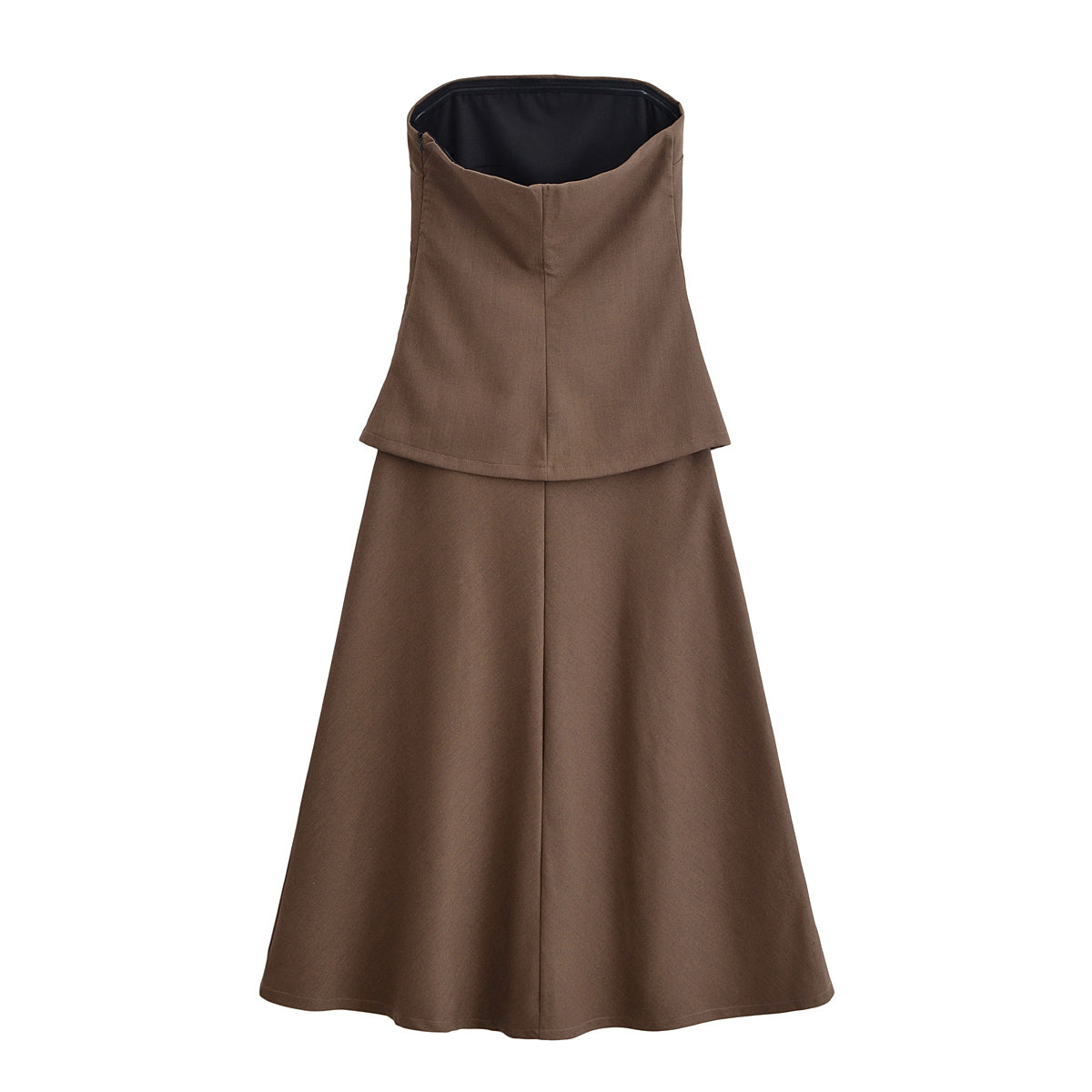 One-Shoulder Strapless Dress